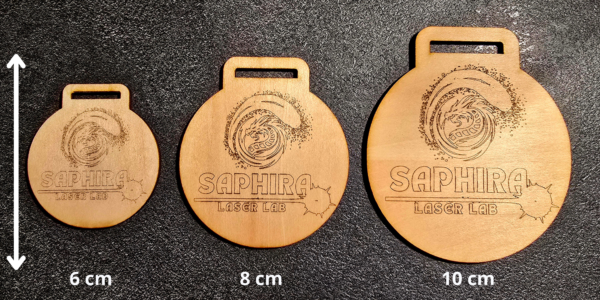 Medaglia Rotonda Semplice in Legno - immagine 3