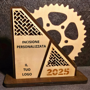 Trofeo in legno ciclismo